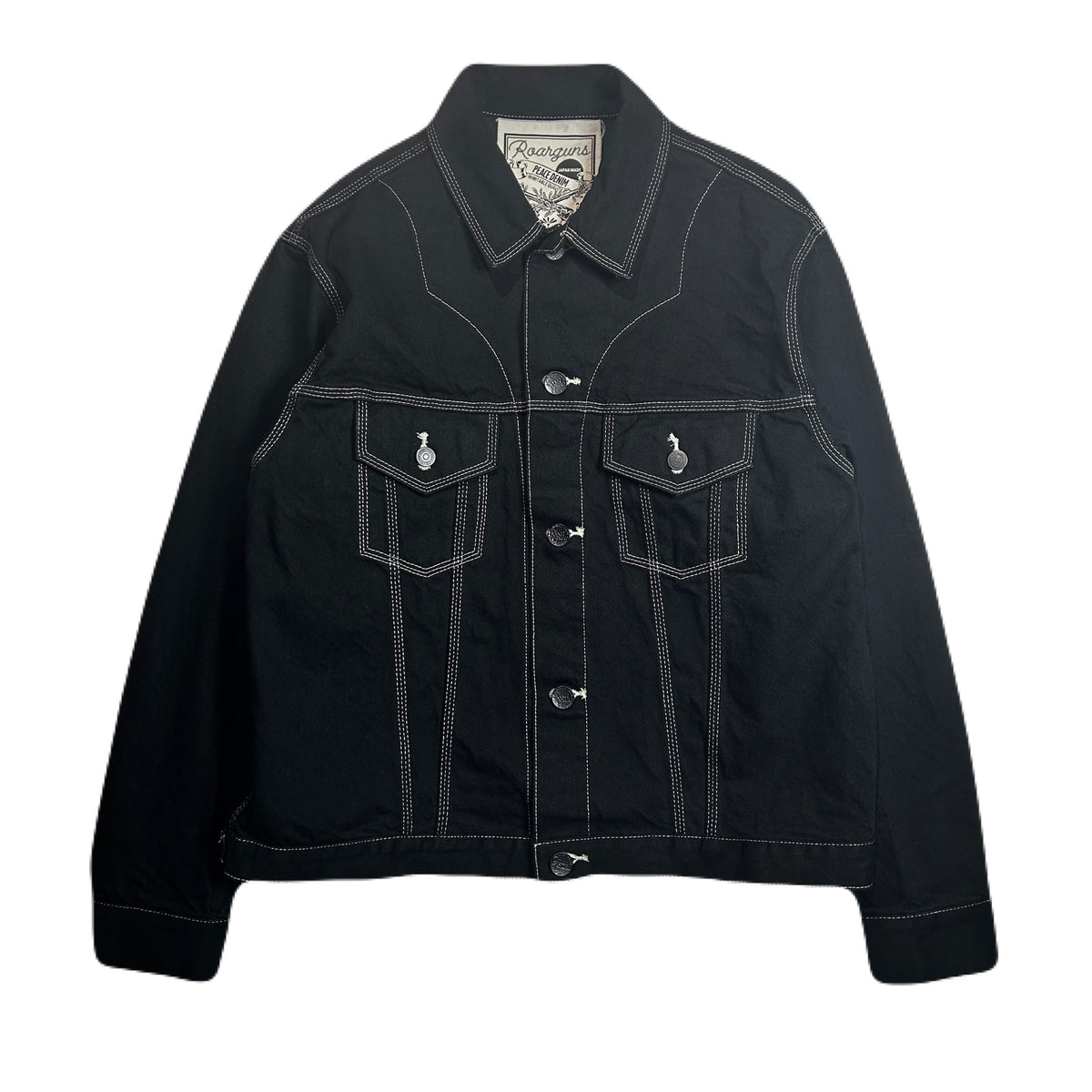 LIMITED EDITION ONE WASH DENIM JACKET / BLACK*BLACK – roarguns