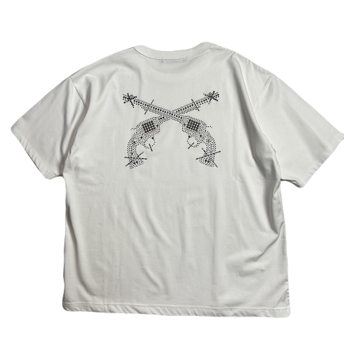 CROSSGUN CRYSTAL T-SHIRT / WHITE – roarguns ONLINE STORE