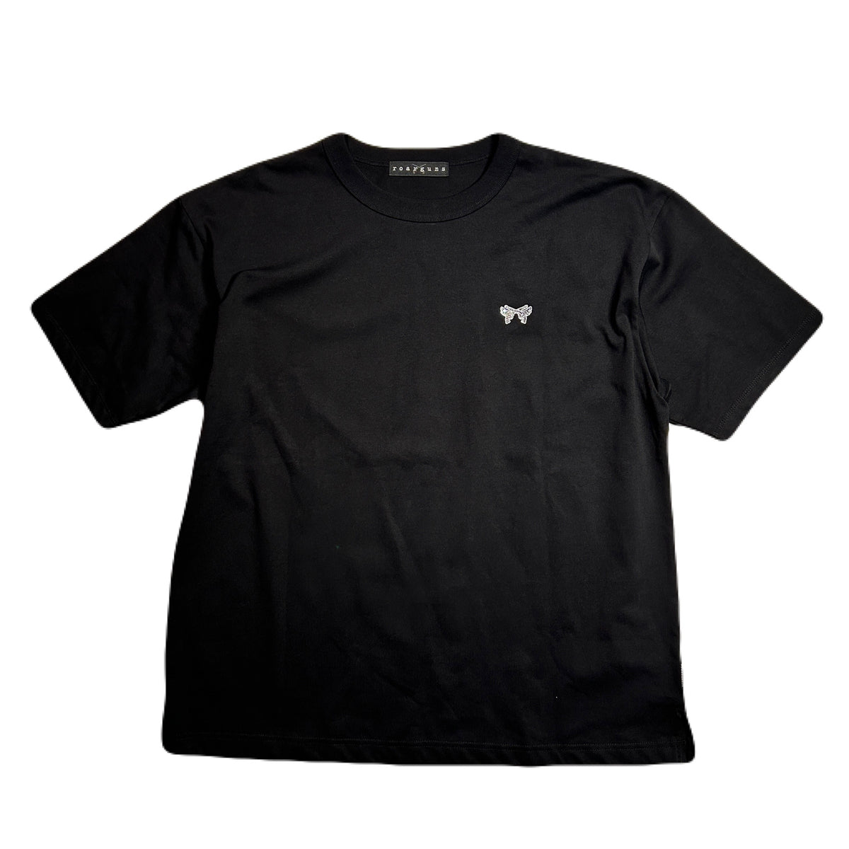 WING CROSSGUN EMBROIDERY T-SHIRT / BLACK – roarguns ONLINE STORE