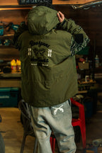 roarguns × WILD THINGS SHORT MONSTER PARKA (CHAIN STITCH)  / KHAKI