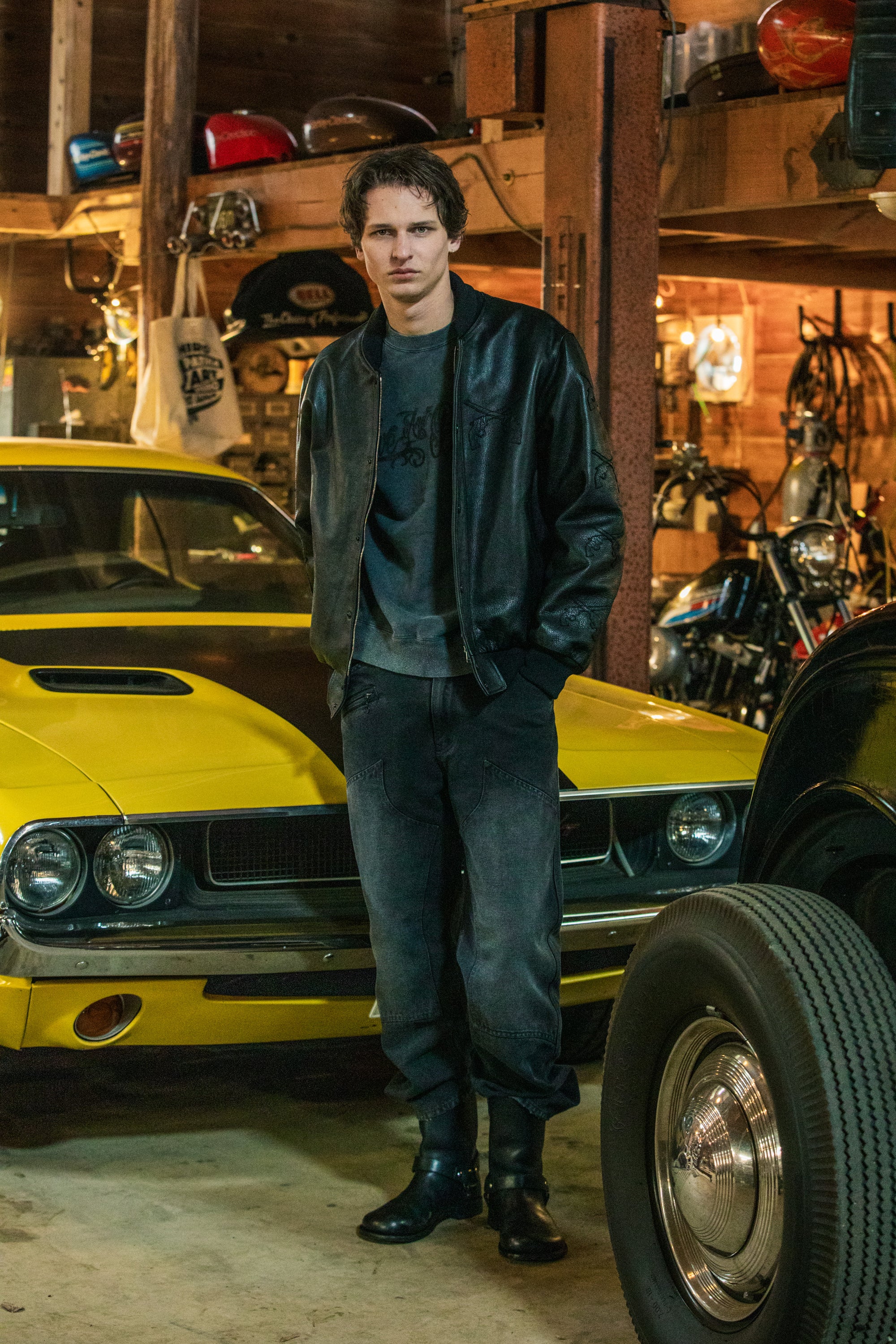 画像をギャラリービューアに読み込む, OXFORD DOUBLE KNEE PANTS/ BLACK