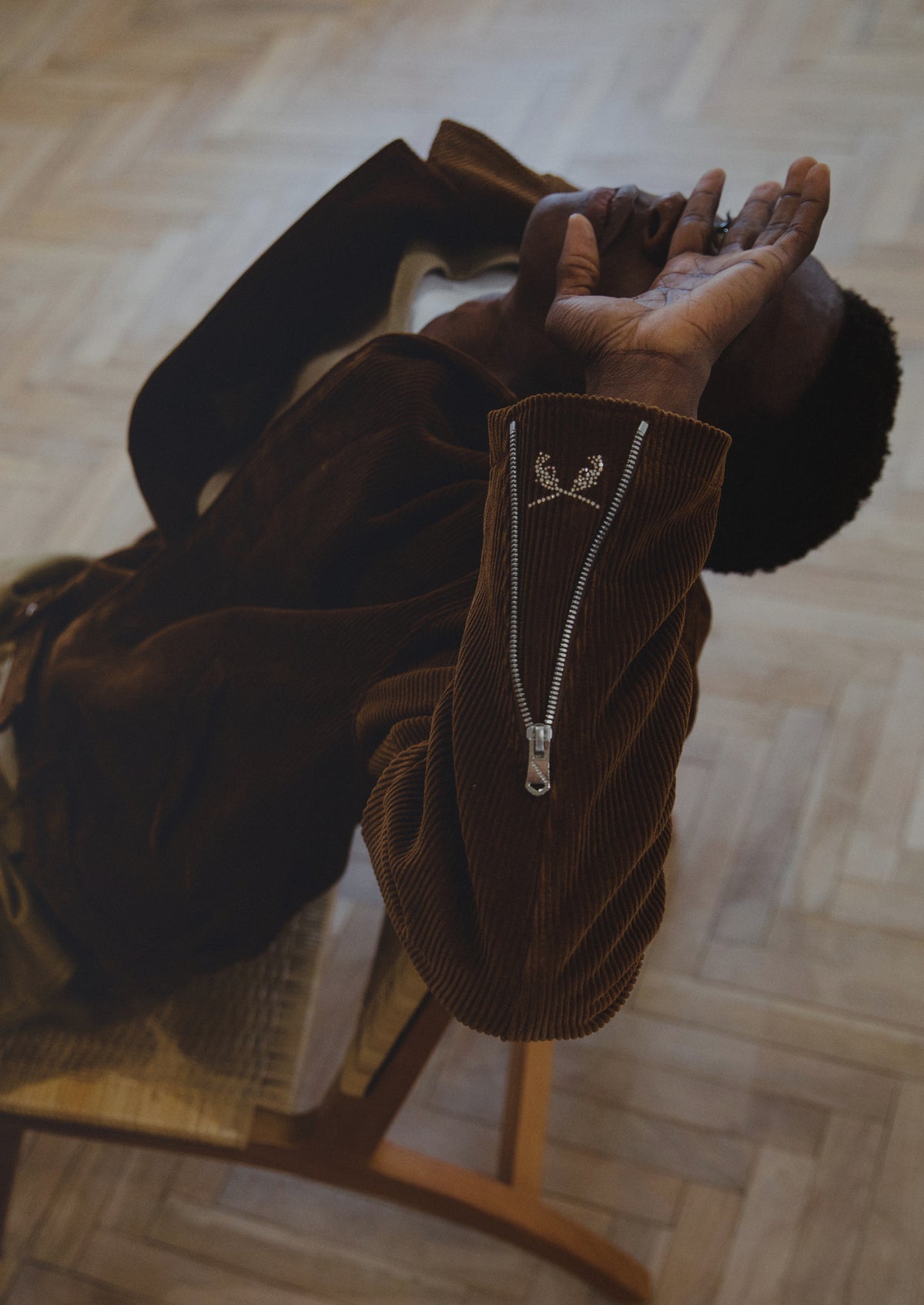 CORDUROY RIDERS JACKET / BROWN