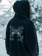 CROSSGUN CRYSTAL HOODIE / BLACK