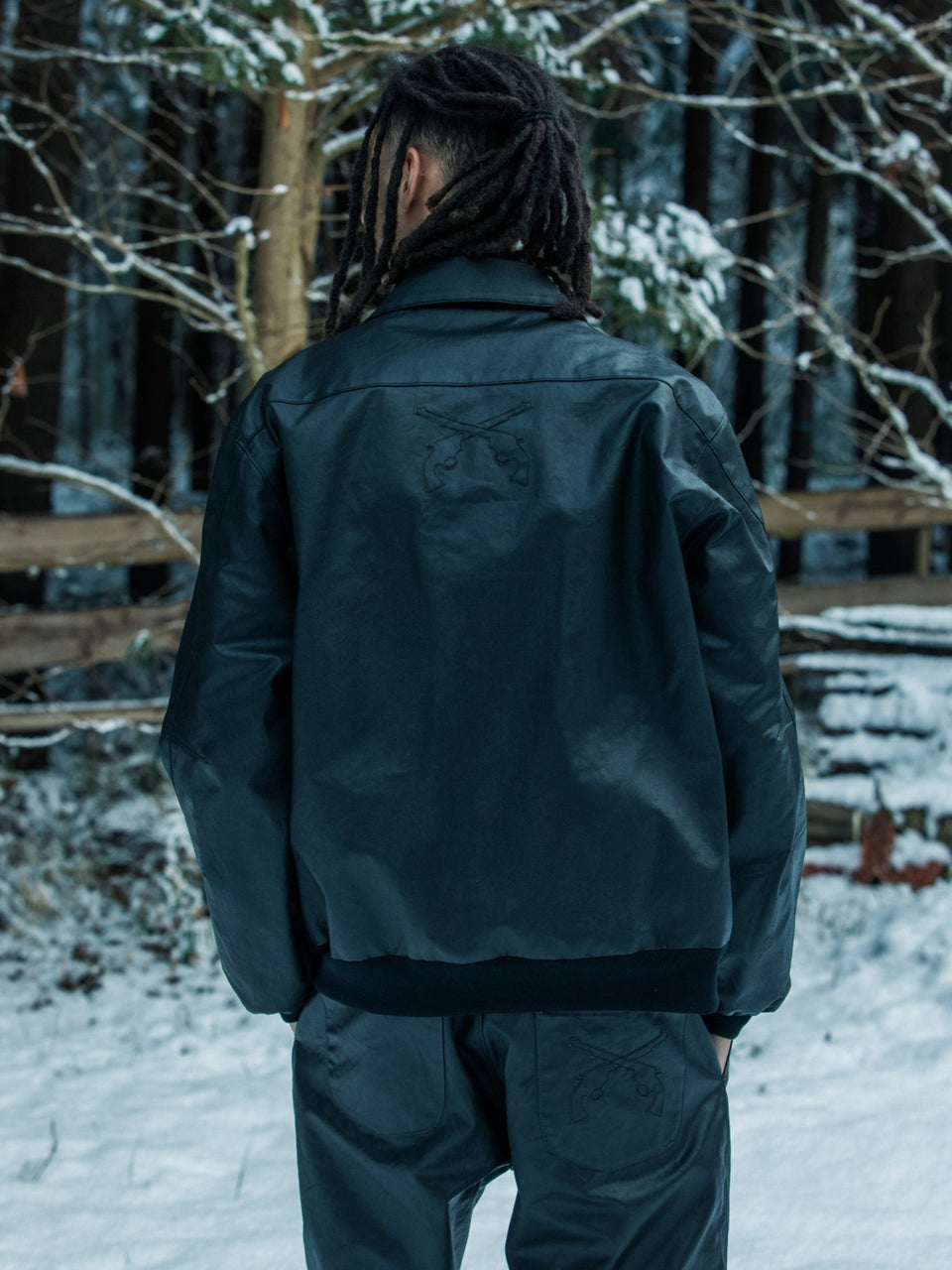 画像をギャラリービューアに読み込む, STONE WASH COATING JACKET / BLACK
