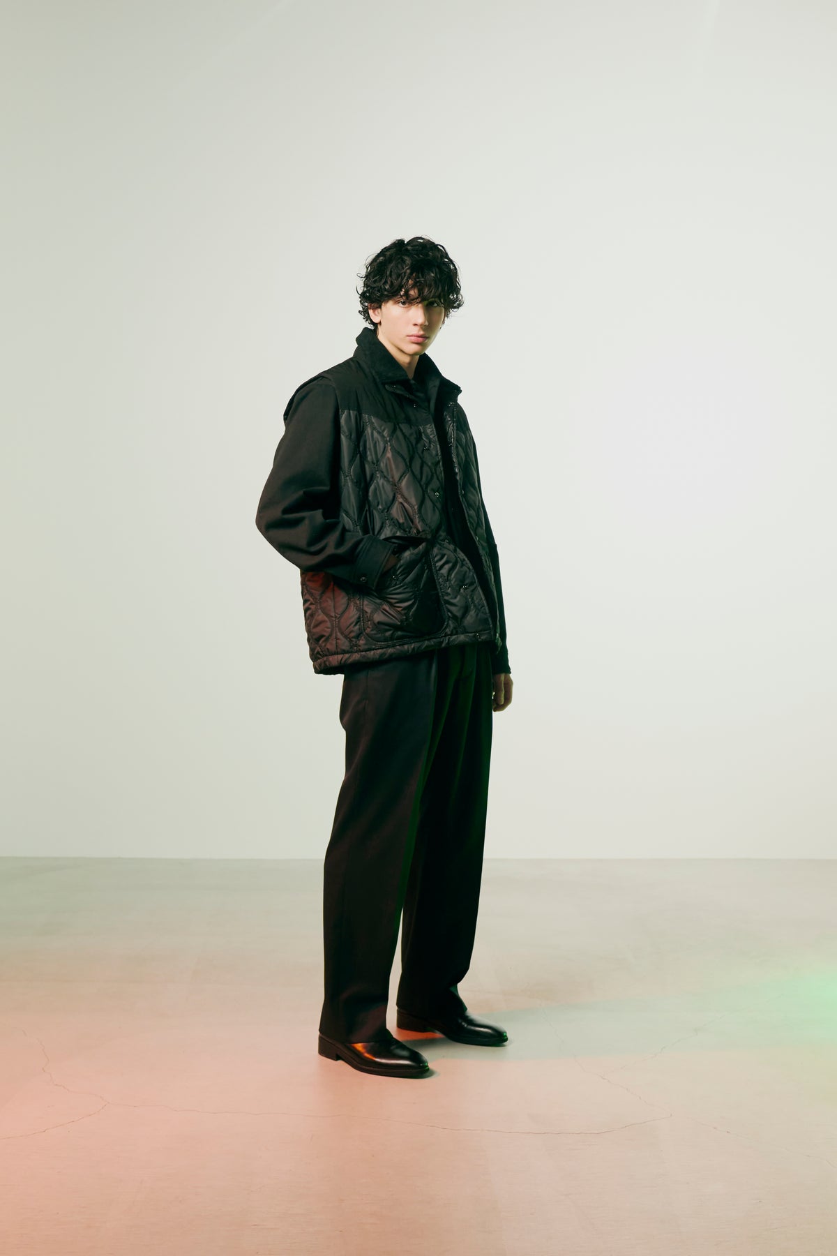 CHAIN QUILT VEST / BLACK