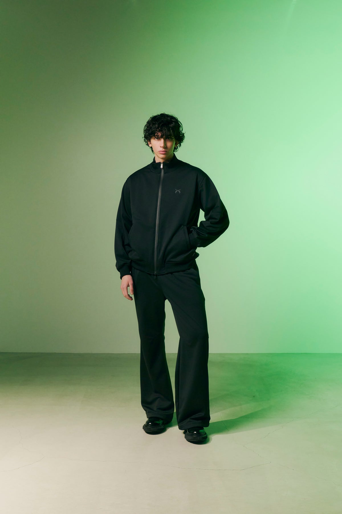 WarmdArt® FLEECE TRACK JACKET / BLACK