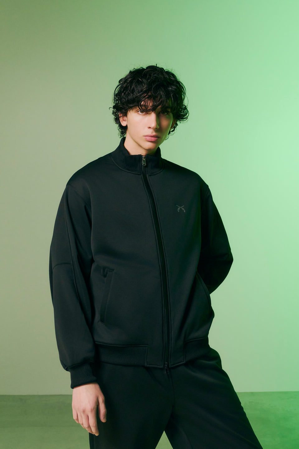 画像をギャラリービューアに読み込む, WarmdArt® FLEECE TRACK JACKET / BLACK