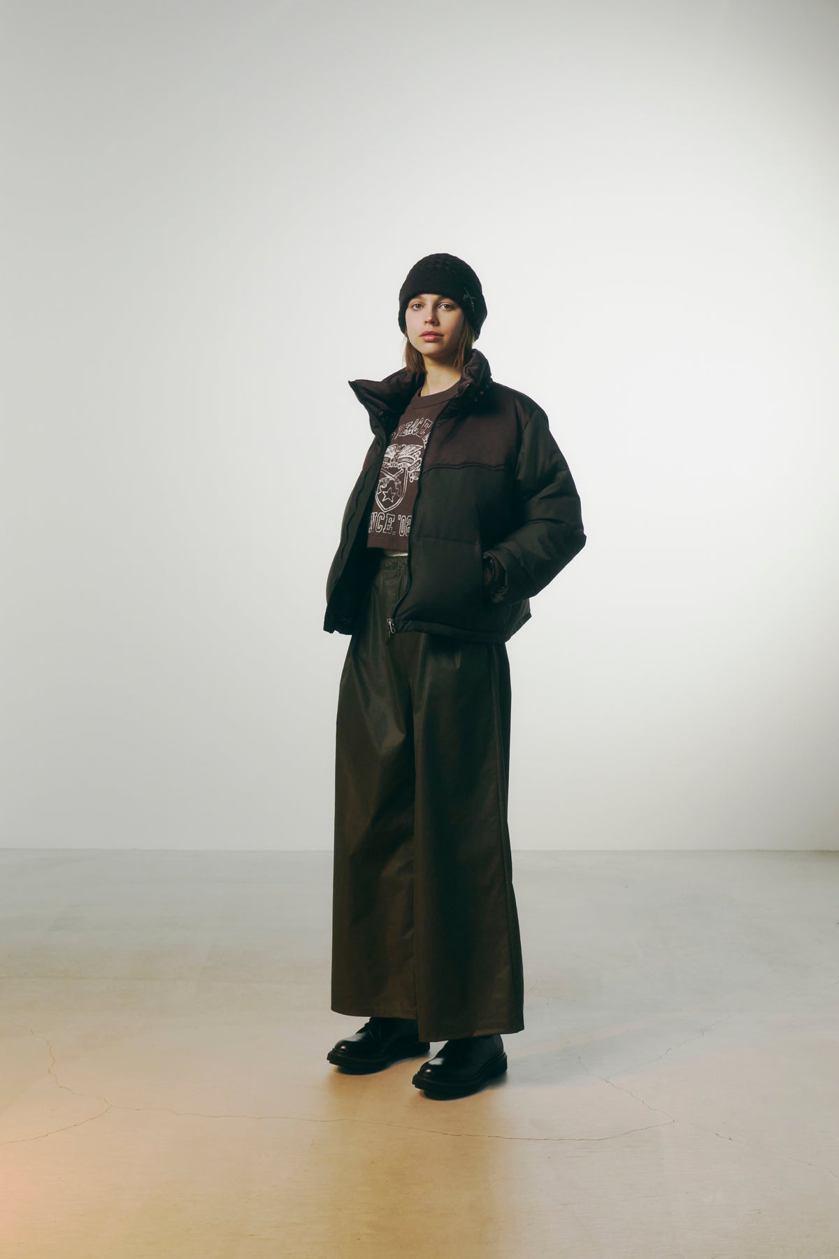 WOMENS WAX VINTAGE PANTS / BLACK