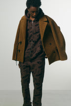 POODLE FUR HORN TOGGLE P-COAT / BROWN