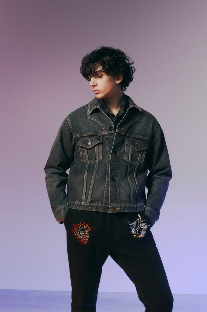 LIMITED EDITION STONE BIO DENIM JACKET / BLACK