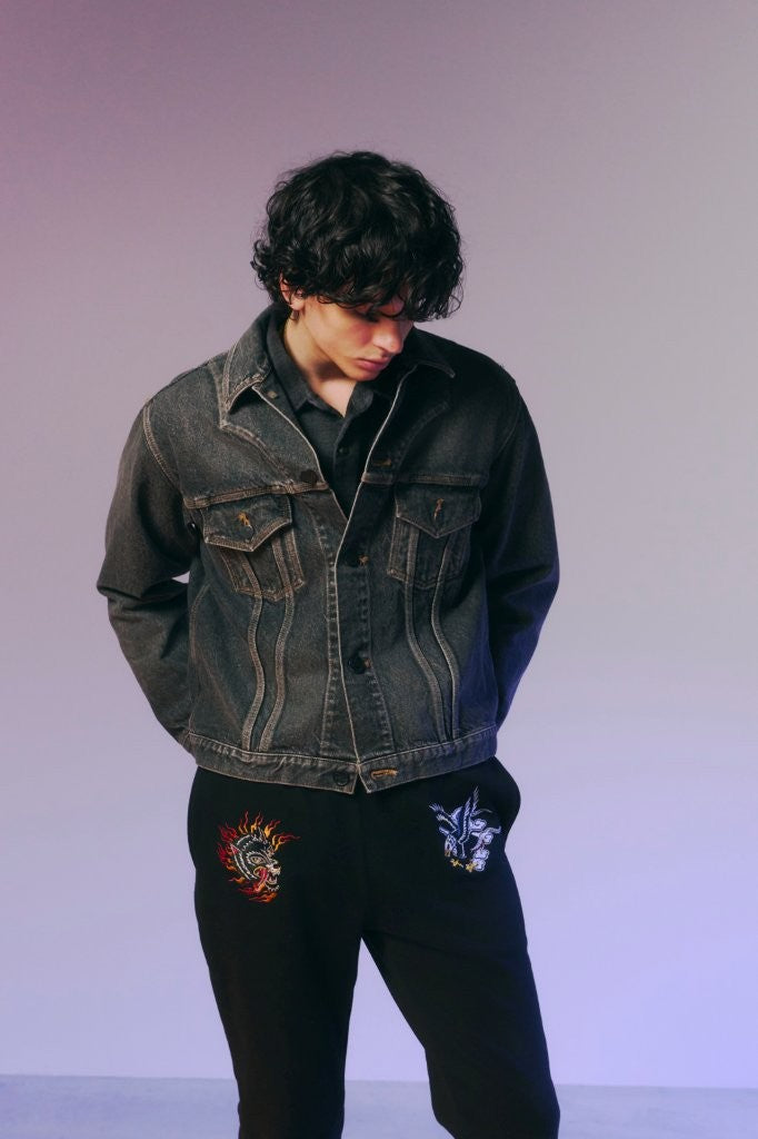 LIMITED EDITION STONE BIO DENIM JACKET / BLACK