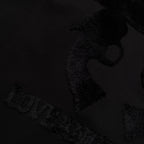 LA FUR PRINT L/S T-SHIRT / BLACK*BLACK