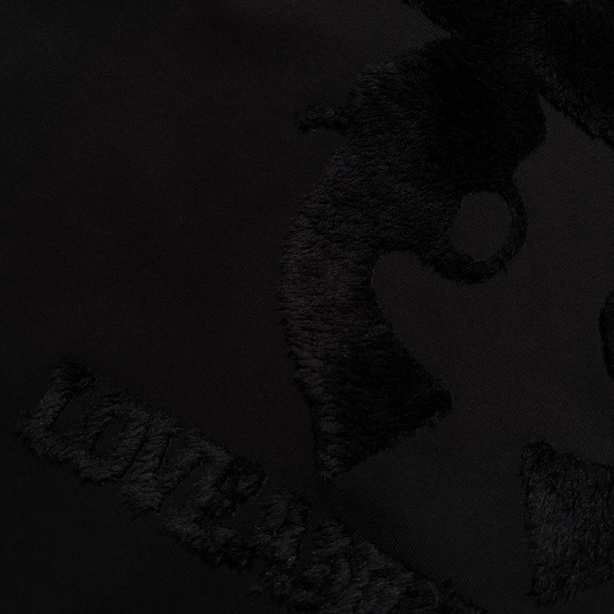 LA FUR PRINT L/S T-SHIRT / BLACK*BLACK