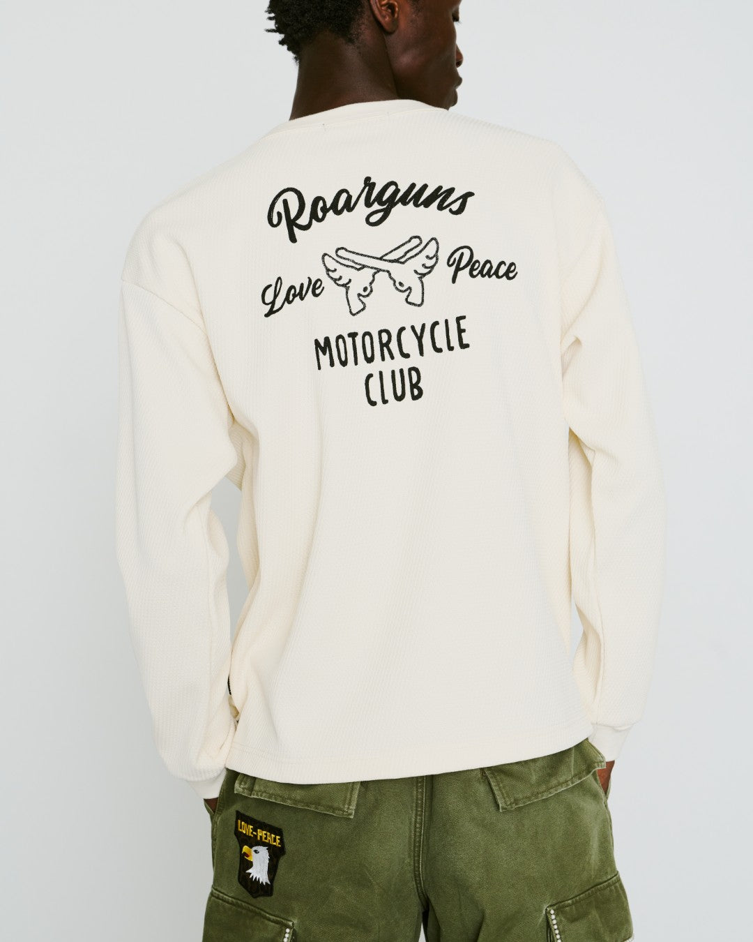 Load image into Gallery viewer, MOTOR CYCLE PRINT JERSEY T / OFF WHITE