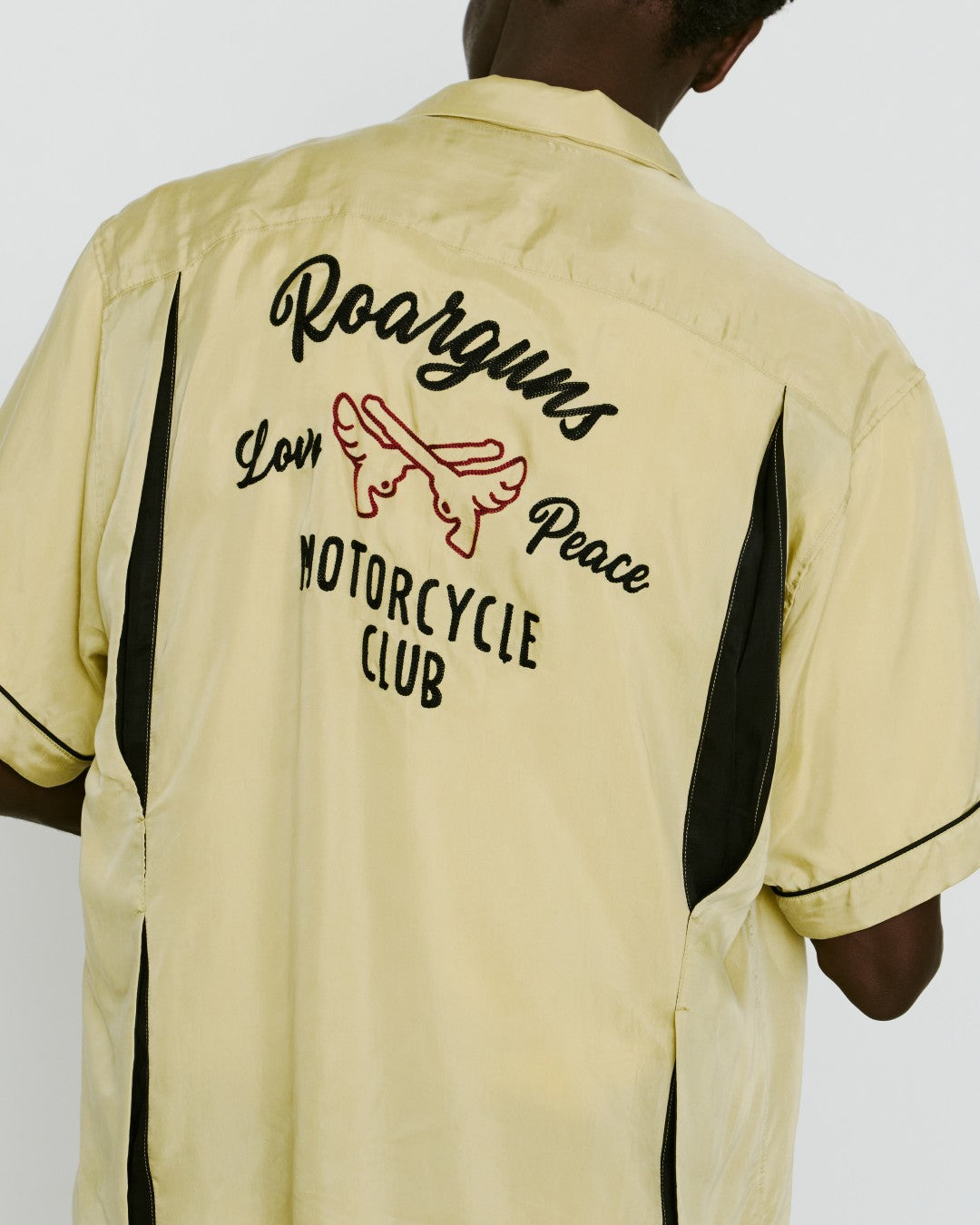 BOWLING SHIRT EMBROIDERY/ MUSTARD