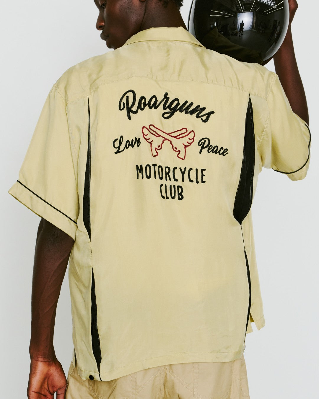 BOWLING SHIRT EMBROIDERY/ MUSTARD