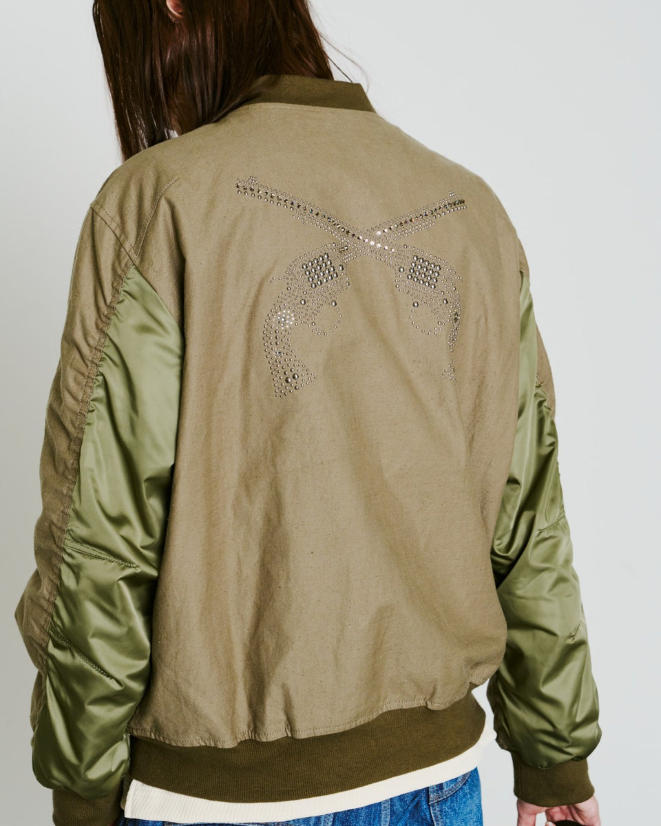 画像をギャラリービューアに読み込む, ORGANIC COTTON MA-1 METAL / KHAKI
