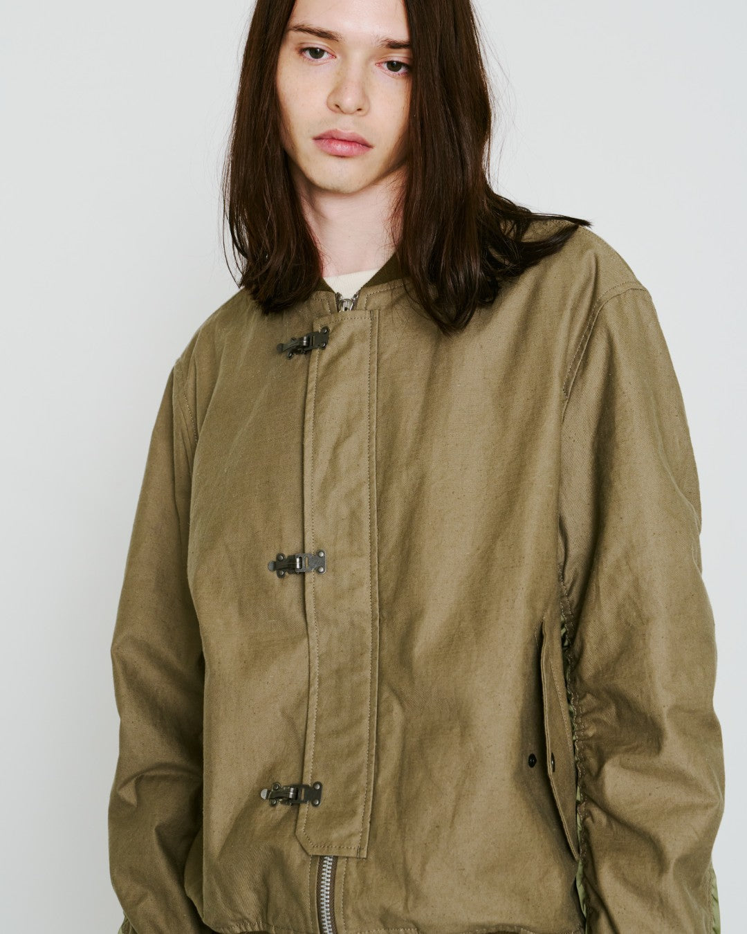 画像をギャラリービューアに読み込む, ORGANIC COTTON MA-1 METAL / KHAKI