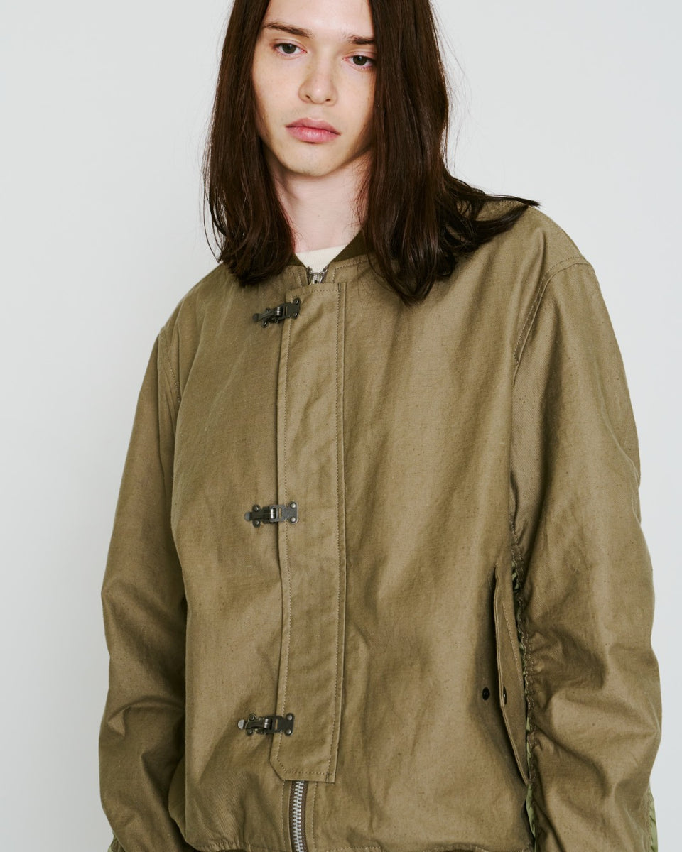 画像をギャラリービューアに読み込む, ORGANIC COTTON MA-1 METAL / KHAKI