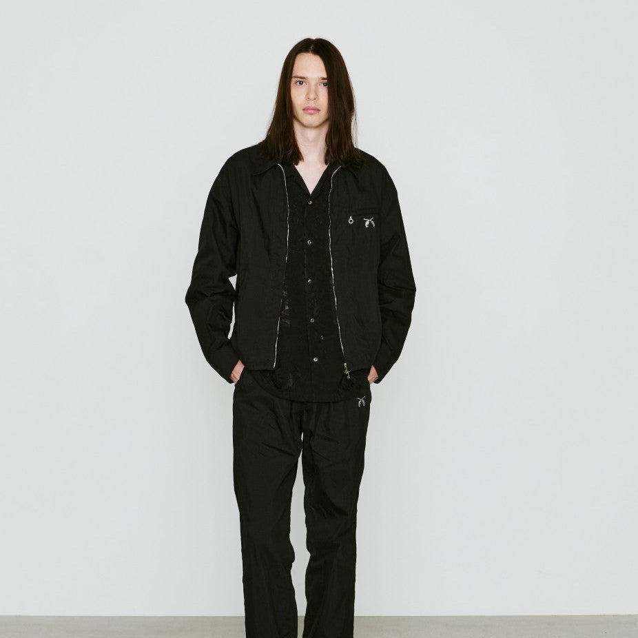 Load image into Gallery viewer, COTTON NYLON GABADINE JACKET / BLACK