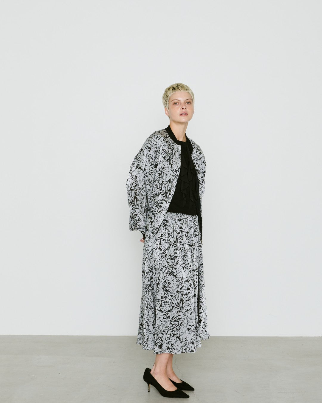 WOMENS FLOWER OPAL JACKET / GRAY