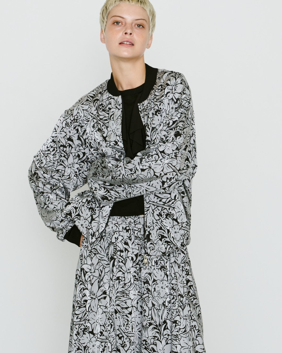 WOMENS FLOWER OPAL JACKET / GRAY