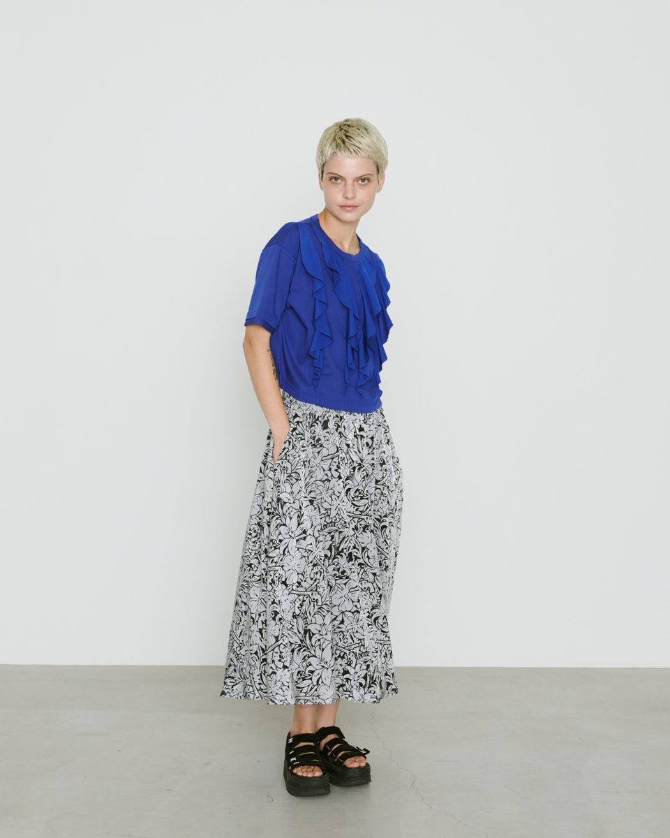 画像をギャラリービューアに読み込む, WOMENS FLOWER OPAL SKIRT / GRAY