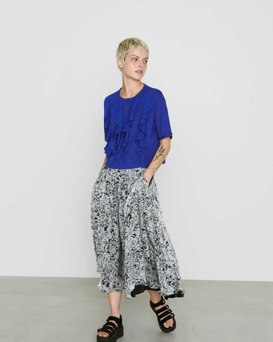 画像をギャラリービューアに読み込む, WOMENS FLOWER OPAL SKIRT / GRAY
