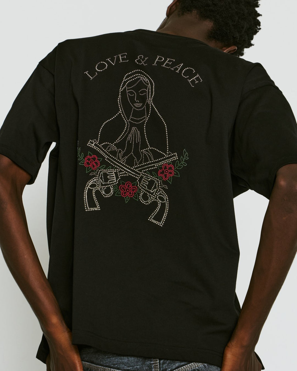 画像をギャラリービューアに読み込む, MARIA METAL CROSSGUN T-SHIRT / BLACK