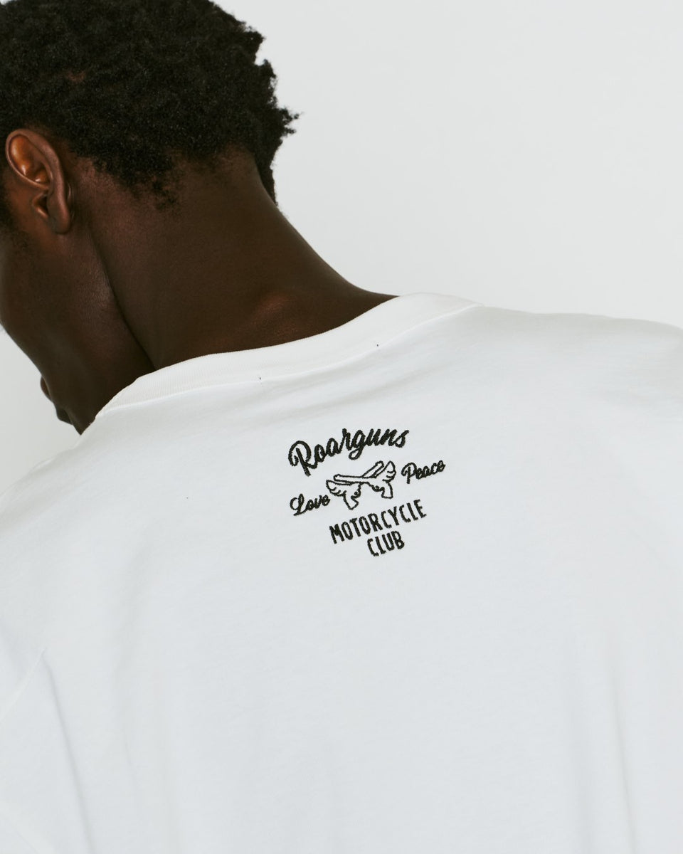 Load image into Gallery viewer, WING CROSSGUN MOTORCYCLECLUB L/S T-SHIRT / WHITE