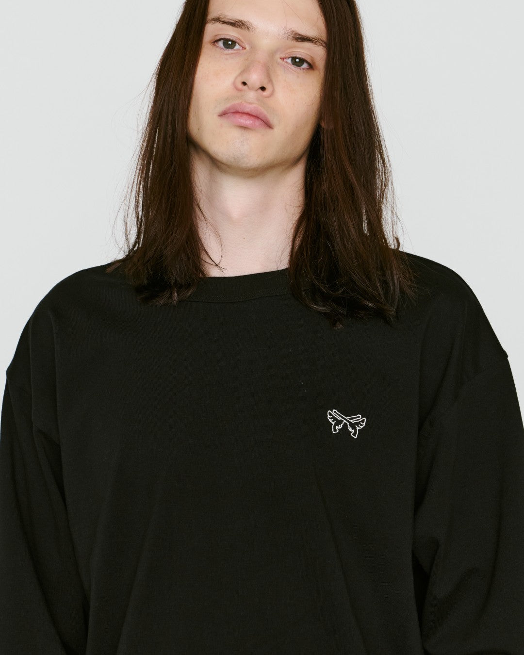 Load image into Gallery viewer, WING CROSSGUN MOTORCYCLECLUB L/S T-SHIRT / BLACK