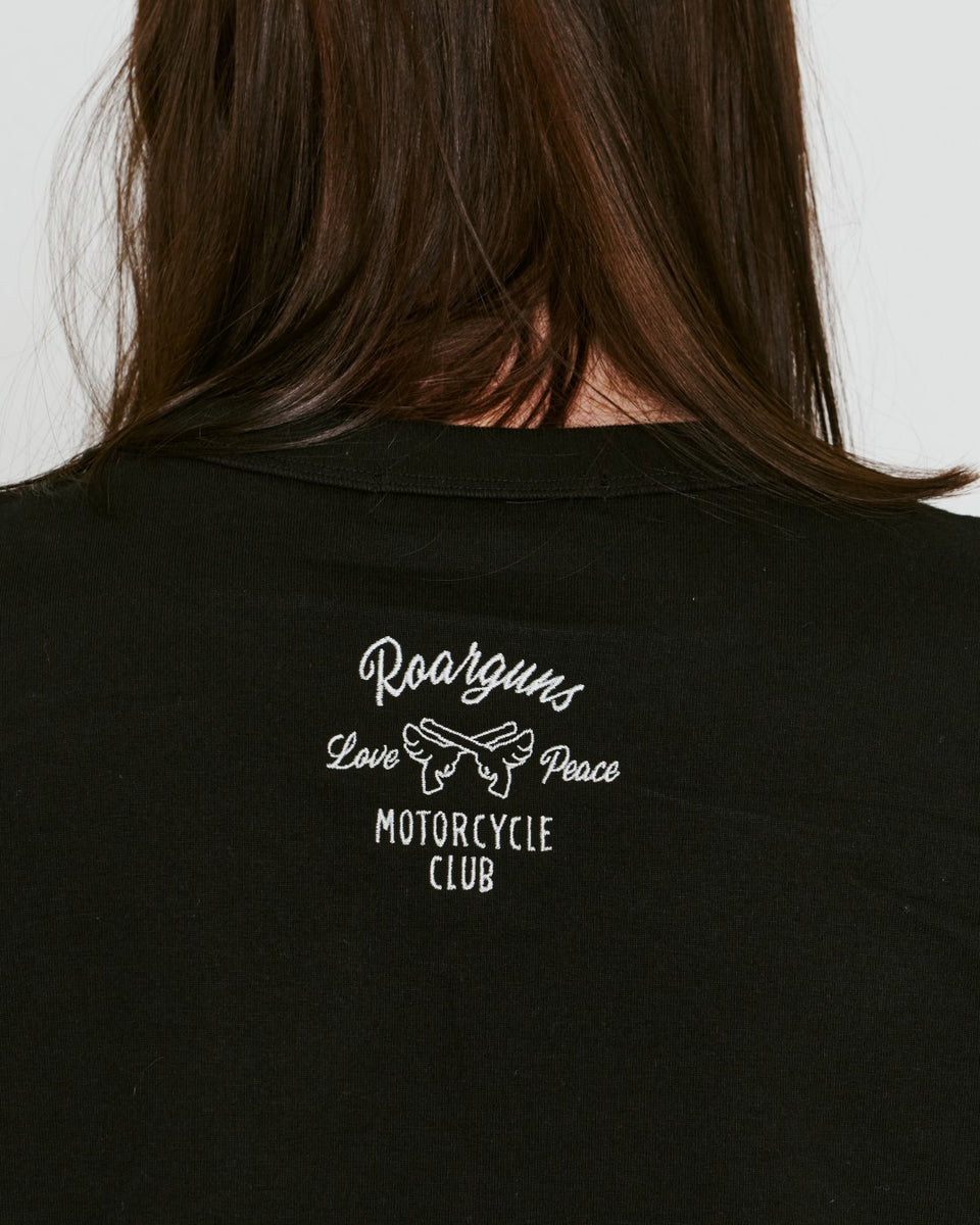 Load image into Gallery viewer, WING CROSSGUN MOTORCYCLECLUB L/S T-SHIRT / BLACK