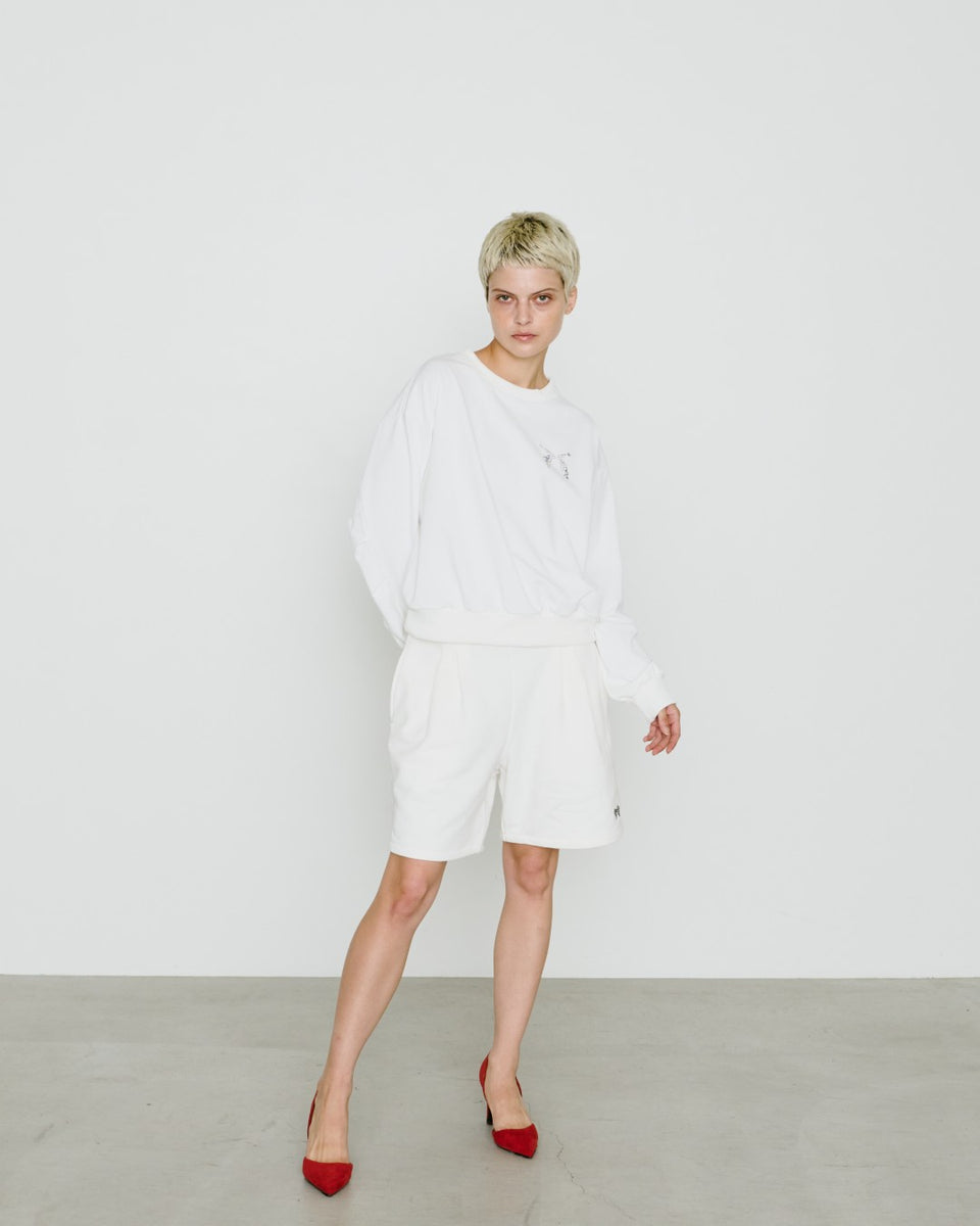 画像をギャラリービューアに読み込む, WOMENS WING CROSSGUN SHORTS / OFF WHTE