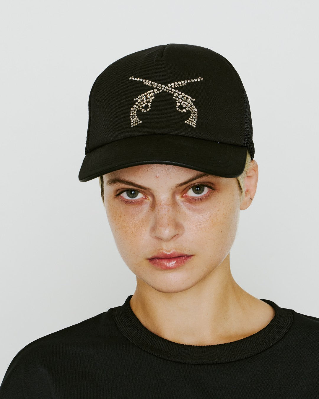 将图片加载到图库查看器，CROSSGUN CRYSTAL BB CAP / BLACK