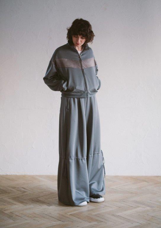 WOMEN CARDBORD JERSEY JACKET / GRAY