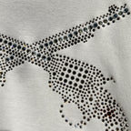 WOMENS CROSSGUN CRYSTAL T-SHIRT / WHITE
