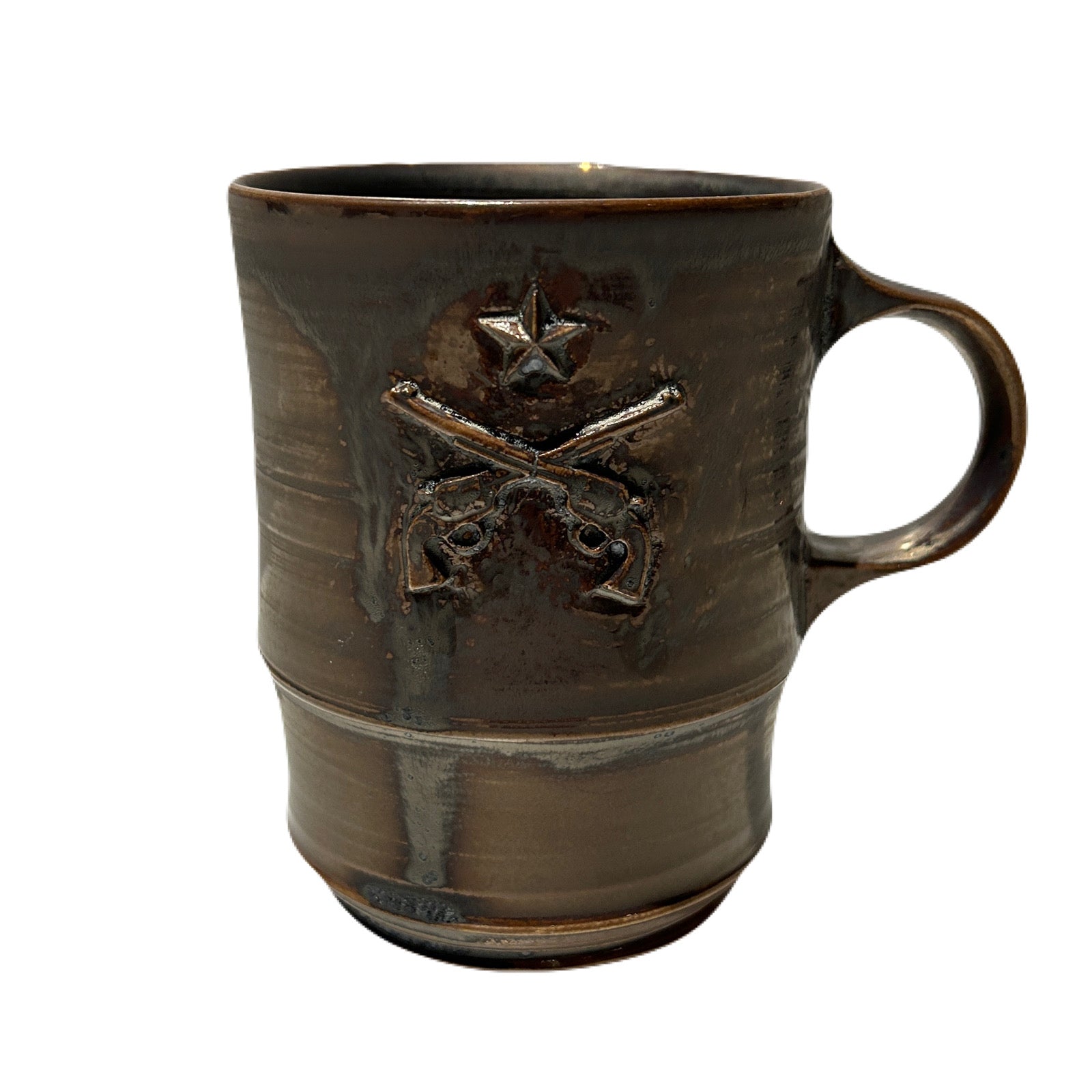 画像をギャラリービューアに読み込む, SHIRO HAMANAKA CROSSGUN MUG 1 STAR *EMBOSS / BRONZE