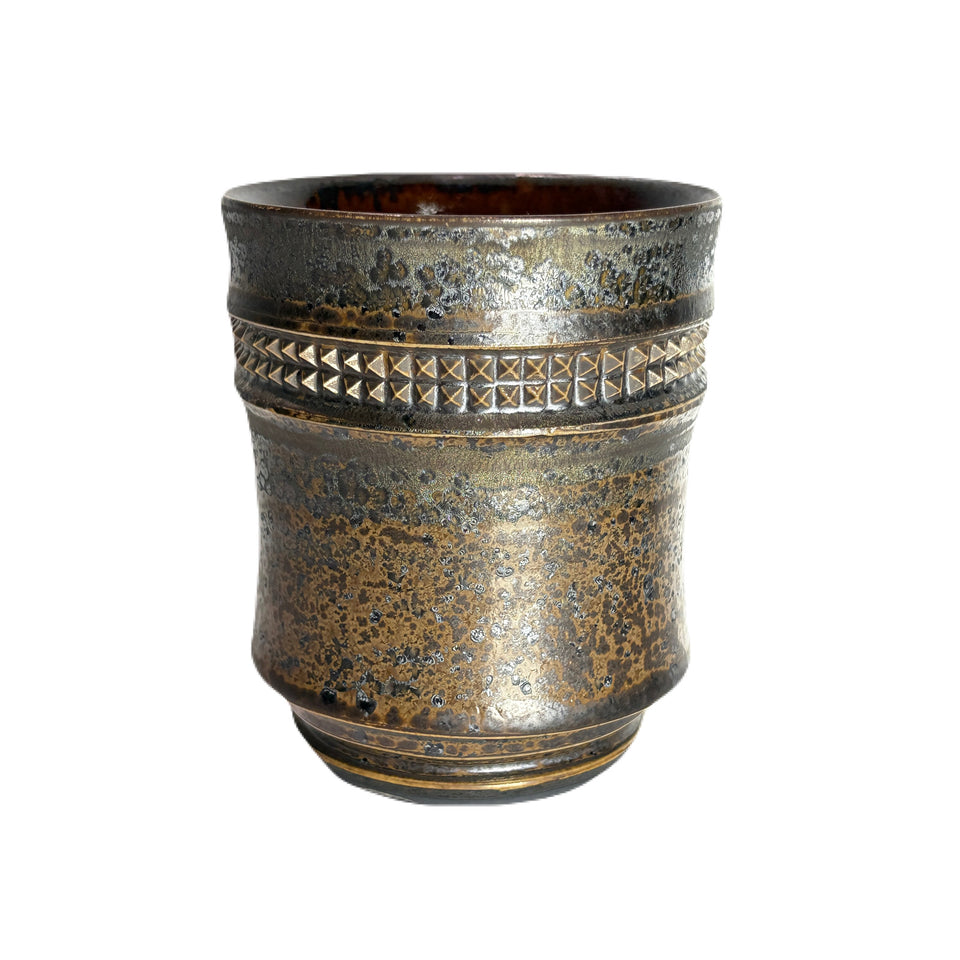 画像をギャラリービューアに読み込む, SHIRO HAMANAKA CERAMIC CUP LEOPARD STUDS SHP117