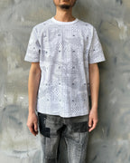 x FDMTL "Sashiko" CAMO PRINT T-SHIRT / WHITE