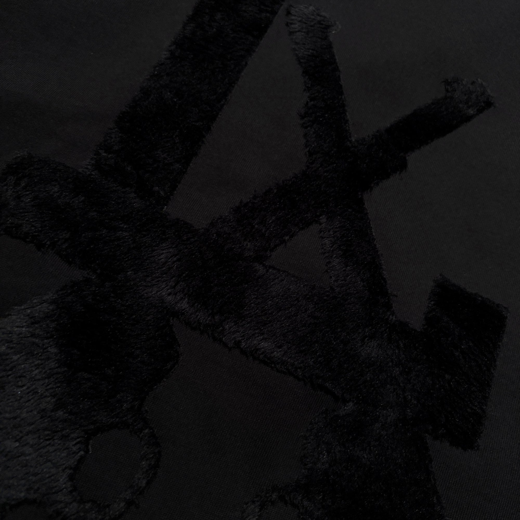 Load image into Gallery viewer, LA FUR PRINT L/S T-SHIRT / BLACK*BLACK