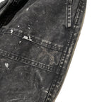 BACK SATIN EASY PANTS / BLACK