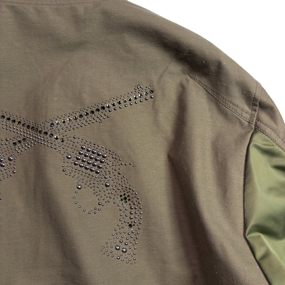 画像をギャラリービューアに読み込む, ORGANIC COTTON MA-1 METAL / KHAKI