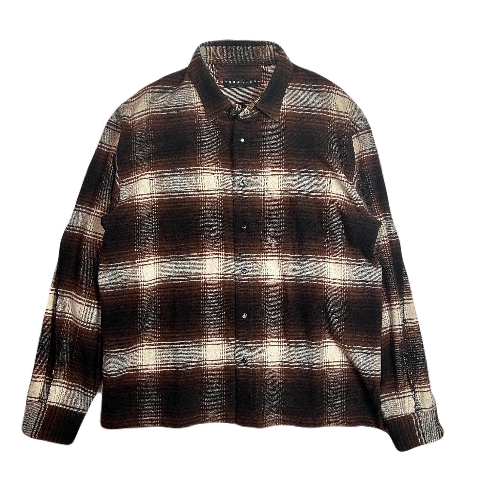 画像をギャラリービューアに読み込む, LIMITED EDITION COTTON SILK CHECK SHIRT / BROWN
