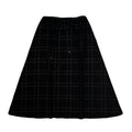 WOMENS CHAIN CHECK SKIRT / BLACK*BLACK