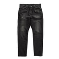 VINTAGE WASH DENIM PANTS METAL CROSSGUN / BLACK