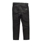 VINTAGE WASH DENIM PANTS METAL CROSSGUN / BLACK