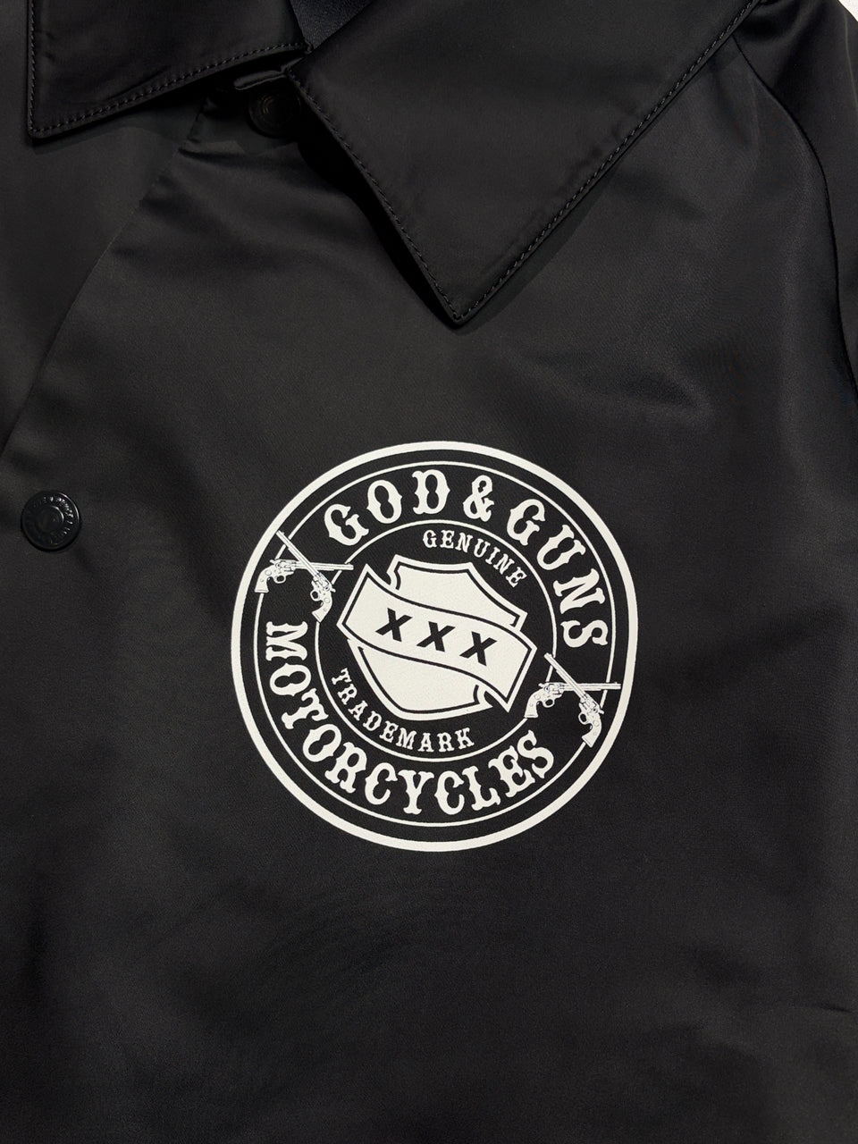 将图片加载到图库查看器，TRIPLE GUNS EMBLEM COACH JACKET / BLACK