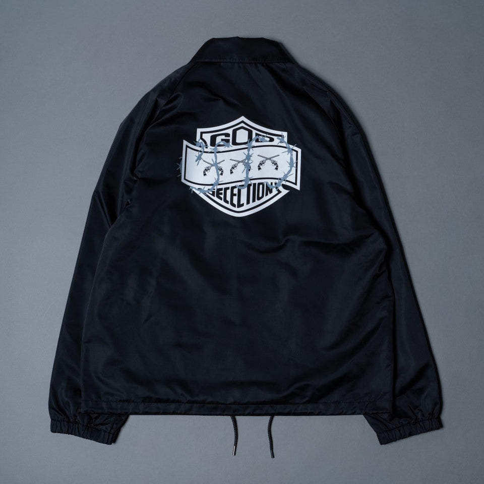 将图片加载到图库查看器，TRIPLE GUNS EMBLEM COACH JACKET / BLACK