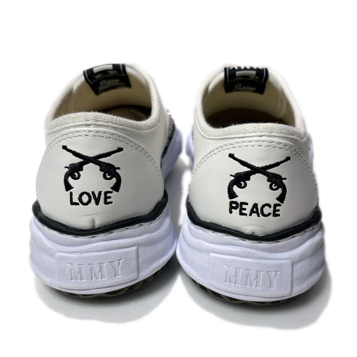 Maison MIHARA YASUHIRO "BAKER" STUDS SLIP-ON SNEAKERS / WHITE x WHITE