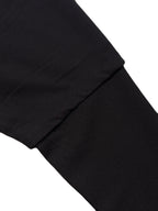TRIPLE GUNS EMBLEM LAYERED T-SHIRT / BLACK